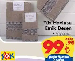 EL HAVLUSU ETNİK DESEN 30X50 CM EL HAVLUSU ETNİK DESEN 30X50 CM